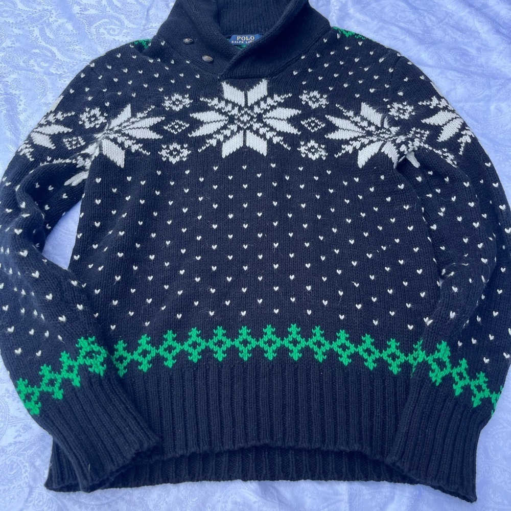 Polo Ralph Lauren Holiday Sweater. Christmas Sweater Small - Picture 2 of 5